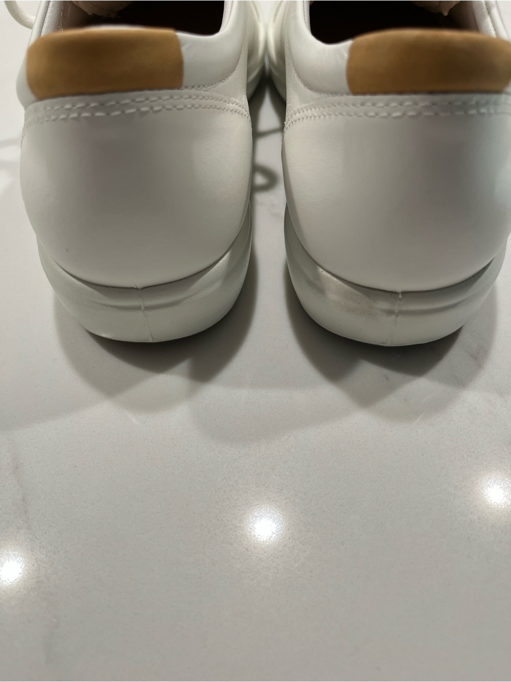 Ecco white leather Soft 7 Sneakers - Picture 5 of 6
